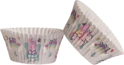 Produktbild von Peppa Wutz-Muffinförmchen Deko bunt 25 Stück 5x3 cm - Einheitsgröße