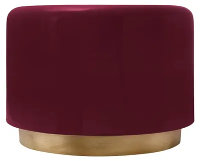 Produktbild von Padiro Beistelltisch rund Ø 51,5 x 43 cm - Rot - modern, Art-déco-Glamour-Look - Eisen - handgefertigt