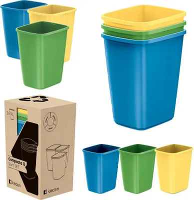 Immagine prodotto di Cestino COMPACTA Q SORT SET NSD9S3, Prosperplast, NSD9S3