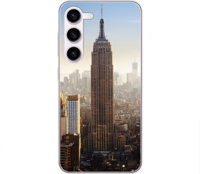 Produktbild von König Design Hülle kompatibel mit Samsung Galaxy S23 Plus Kunststoff Soft Handyhülle - Handy Case Empire State Building