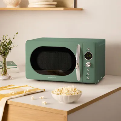 Produktbild von MICROWAVE RETRO - Mikrowelle 20 l, digitaler Grill, 900 W