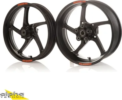 Produktbild von OZ Piega R Felgen schwarz matt CBR1000RR Fireblade SC59