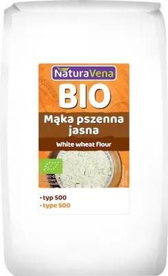 MĄKA PSZENNA JASNA TYP 500 BIO 1 kg - NATURAVENA