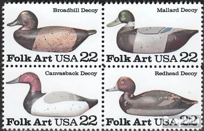 Produktbild von Briefmarken USA 1985 Mi 1732-1735 Viererblock (kompl.Ausg.) postfrisch Lockvögel