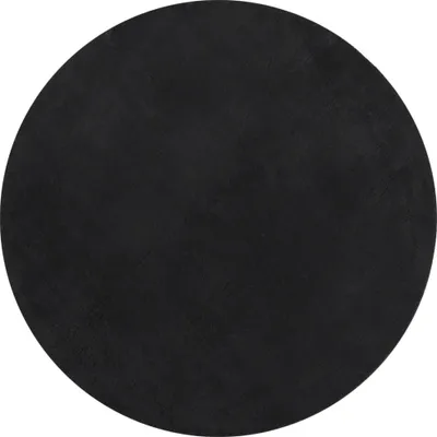 Produktbild von vidaXL Teppich HUARTE Kurzflor Weich und Waschbar Schwarz Ø 120 cm