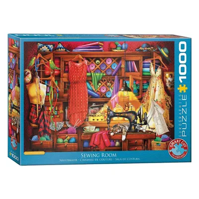 Immagine prodotto di Eurographics Puzzle Das Nähzimmer, Werkzimmer, 1000 Teile, 68 x 48 cm, 6000-5347