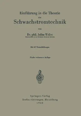 Produktbild von Einführung in die Theorie der Schwachstromtechnik