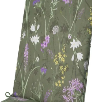 Produktbild von Madison Tuinstoelkussen 50x120 cm für hohe Rückenlehnen, grün, wetterfest, komfortabel, pflegeleicht