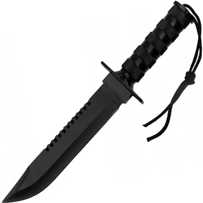 Image de Couteau Outdoor PS-40838 Noir - Robuste et Pratique pour Aventures en Plein Air KP40838