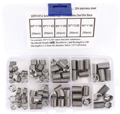Imagen del producto de Kit de reparación de acero para 100 piezas, resistente a la corrosión, portátil, incluye fundas para destornilladores