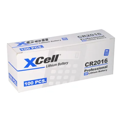 Image de 100x CR2016 pile bouton au lithium 3V / 90mAh (20x pack de 5)