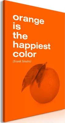 Produktbild von Vlies Leinwandbild - The Happiest Colour (1 Part) Vertical 40x60 cm Text j-A-0074-b-a