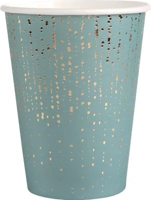 Produktbild von 10 Pappbecher Bubble blau 270ml
