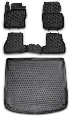 Produktbild von Gummi Kofferraumwanne + Fußmatten Set für Ford Focus 3 Turnier Bj. 04/2011-2018