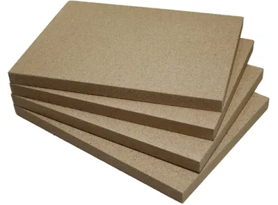 Productafbeelding van Vervangingsplaat voor Houtkachel - Vermiculiet - 4 Stuks - 25 mm