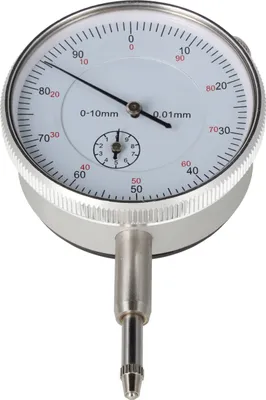Produktbild von LUXTOM | Messuhr 0-10mm, Ablesung 0,01 mm, Ziffernblatt, Zeigerumdrehung 1 mm