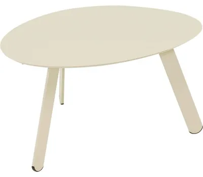 Productafbeelding van Bijzettafeltje Tiki 74x60x35,5cm crème