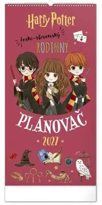 Image de NOTIQUE : Calendrier mural familial Harry Potter 2027, format 21 x 42 cm