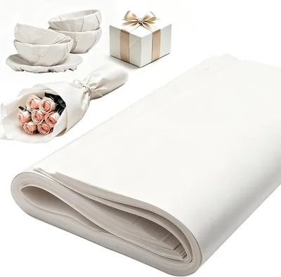 Image de Papier d'emballage blanc, 120 feuilles, 54 x 39 cm, papier d'emballage pour déménagement