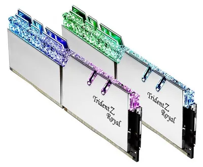 Zdjęcie produktu dla G.Skill Trident Z Royal F4-3600C18D-32GTRS, 32 GB, 2 x 16 GB, DDR4, 3600 MHz, 288-pin DIMM