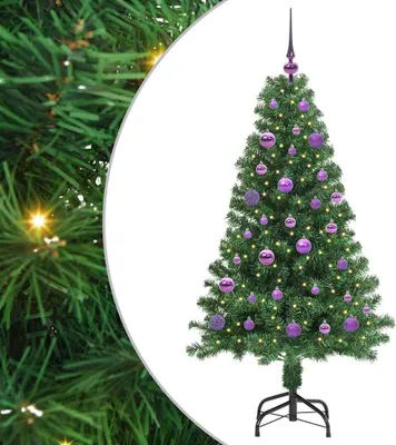 Zdjęcie produktu dla vidaXL Sztuczna choinka ze 150 diodami LED ze stojakiem Zielona 150 cm