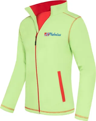 Productafbeelding van Nebulus Softshelljas TROPIC, heren, warme outdoorjas, praktische en veelzijdige tussenjas, model P5558 - heren, limoen-rood, maat XL
