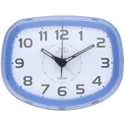 Produktbild von JVD SRP865.3 Wecker Quarz analog blau leise ohne Ticken mit Licht Snooze