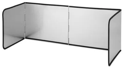 Produktbild von Anti-Spatwand für die Küche - für den Herd - faltbar - Anti-Spaten-Schutz für Kochen und Braten - 79x29x30cm