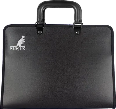 Produktbild von Zeichenmappe Kangaro A4 schwarz mit griff