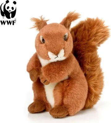 Produktbild von Plüschtier Eichhörnchen (rotbraun, 15cm) lebensecht Kuscheltier Stofftier