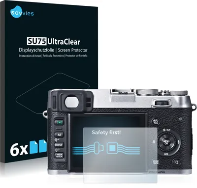 Produktbild von 6x Für Fujifilm X100S Schutzfolie Savvies Displayschutz Display Schutz Folie Klar Transparent