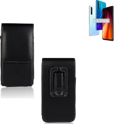Produktbild von K-S-Trade Gürteltasche für Xiaomi Redmi Note 8 2021 Schutz Hülle Handy Hülle mit Magnetverschluss Holster in schwarz