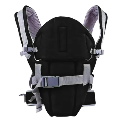 Produktbild von Multifunktional Ergonomisch Babytrage mit Verstellbarer Sitz für Neugeborene von 3-12 Monate (3,5 bis 13 kg), Schwarz