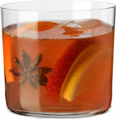 KROSNO 420 ml Trinkgläser, perfekt für Cider-Genuss, aus transparentem Glas, spülmaschinenfest, klassische zylindrische Form, Set von 6