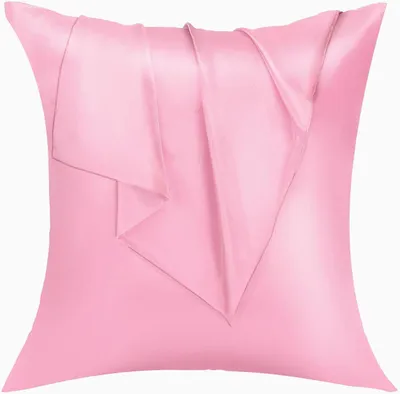 Imagen del producto de 2 fundas de almohada de satén, tamaño estándar, suaves, de color liso, de microfibra de satén