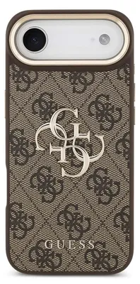 Produktbild von Guess 4G Metal Logo Back Cover Apple iPhone Air - Gold Edge - Brown