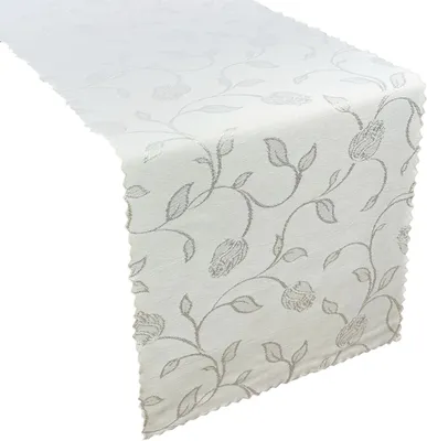 Produktbild von Fleckenresistente Tischtuchläufer Weiß Lux 40x160 cm