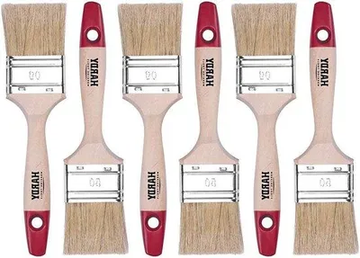 Obrázok produktu pre Malá sada štetcov, 6-dielna, 50 mm, drevená rukoväť, lakovacie štetce