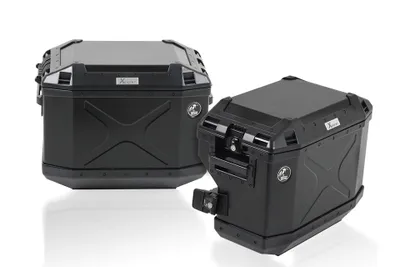 Produktbild von HB65195100022-01-40 HEPCO & BECKER Kofferträger Cutout inkl. Xplorer-Koffer Africa Twin Adventure Sports ab Bj.2018, Koffer schwarz