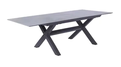 Produktbild von LC Garden Vancouver Ausziehtisch 200-260cm Aluminium/Glaskeramik Beton Optik