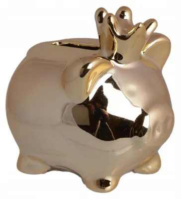 Produktbild von Ewax Goldenes Sparschwein mit Krone, Groß, 21cm