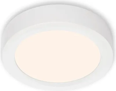 Produktbild von LED Aufbauleuchte Aufbaulampe IP20 12 W weiß Metall-Kunststoff Ø 17 cm Briloner