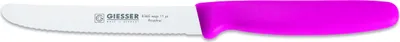 Produktbild von Giesser Messer Brötchenmesser Tomatenmesser Küchenmesser 3mm Wellenschliff Klinge 11cm - pink