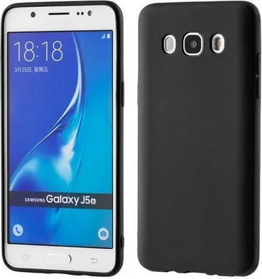 Produktbild von starfix Ultra Slim Silikon-Tasche Schutz-Hülle Cover Matt für Samsung Galaxy J5 (2016) schwarz
