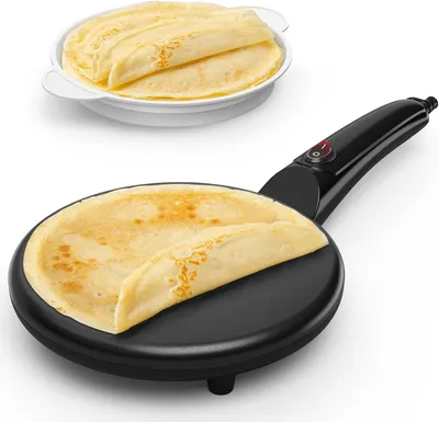 Immagine prodotto di SNAILAR Crepes Maker Crepiera elettrica Manico Rivestimento antiaderente Crepe