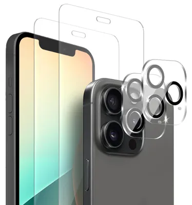 Produktbild von 2x Display + Kamera Glas für Apple iPhone 13 Pro Max Displayschutz Kameraschutz Panzerfolie Displayglas Kameraglas 9H Schutzglas