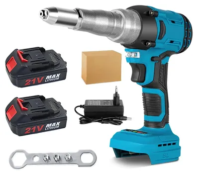 Immagine prodotto di Pistola elettrica per chiodi, motore brushless, funzionamento automatico, 2 batterie