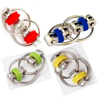Produktbild von Stress-Entspannungsspiel - 4 Stücke - Sensorisches Fingerfegerpiel - Dauerhaftes Material - Für Erwachsene und Kinder - Stressabbau Spielzeug