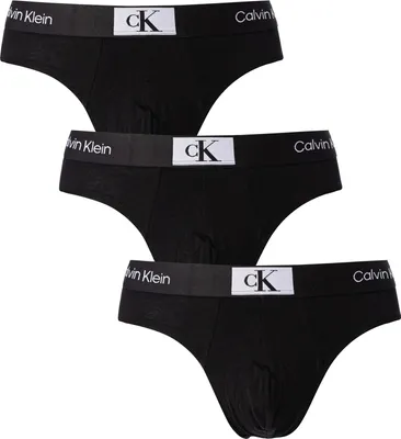 Produktbild von Calvin Klein Herren 3er-Pack 1996 Hüftslips, Schwarz