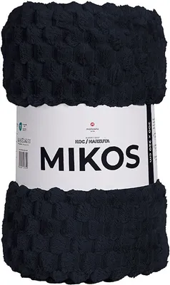 Zdjęcie produktu dla Koc, gruby, puszysty, nowoczesny, Mikos 200x220 czarny